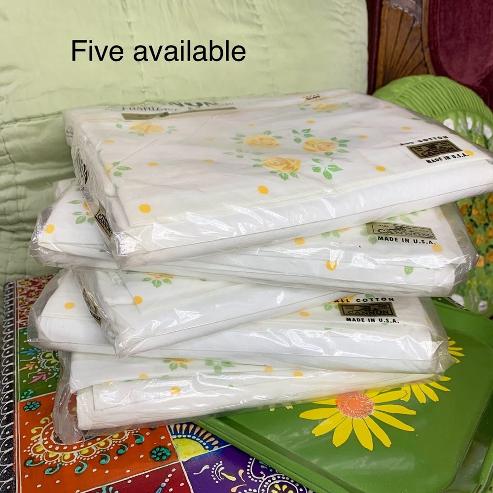 70s Floral Sheet NOS - Picture 9 of 11